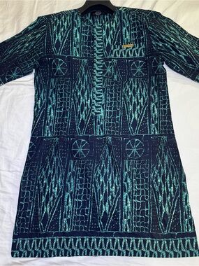 Maison d'Afritude Men's Blue Navy The NDOP Print Dashiki